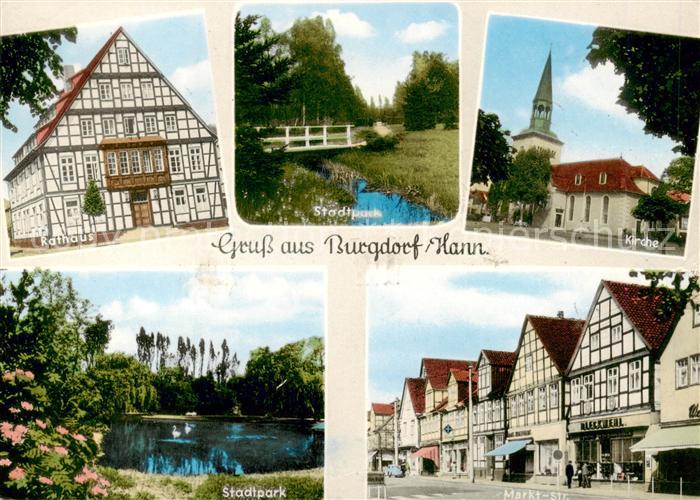 Burgdorf Hannover Rathaus Stadtpark Kirche Marktstrasse