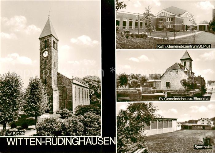 Ruedinghausen Witten Ev Kirche Kath Gemeindezentrum St Pius Ev Gemeindehaus und