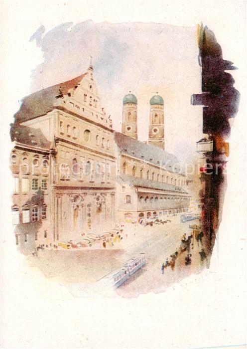 Muenchen Bayern Michaeliskirche mit den Frauentuermen