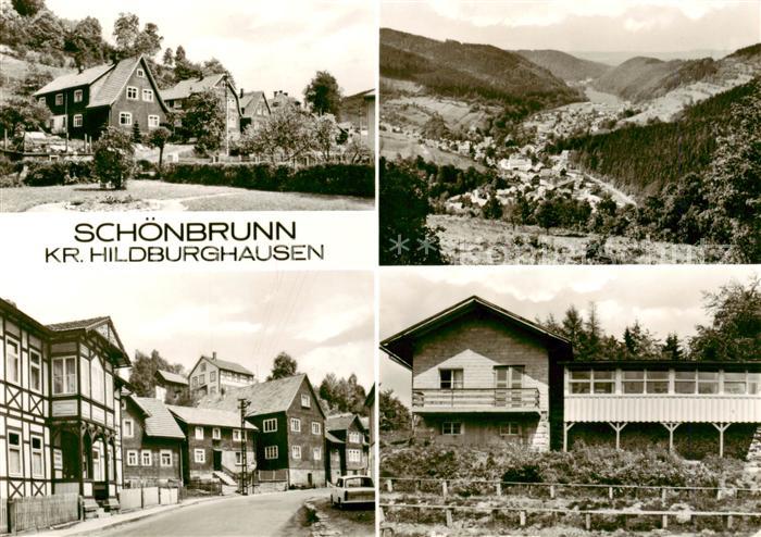 Schoenbrunn Greiz Ortsansichten Panorama