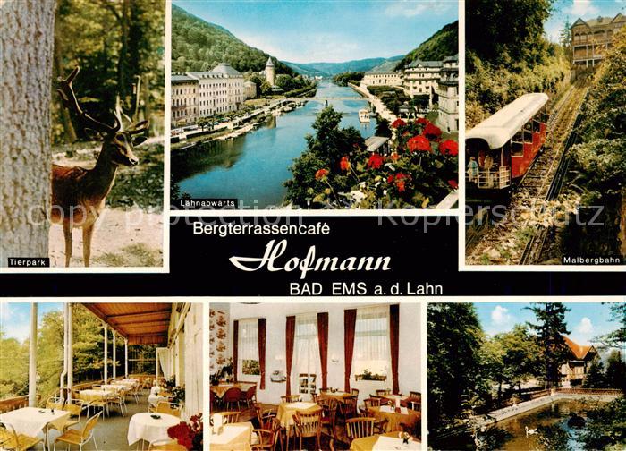 Bad Ems Lahn Tierpark Lahnpartie Malbergbahn Bergterrassencafe Hofmann Gastraeum