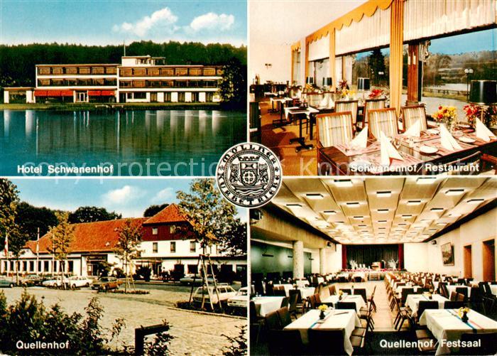 Moelln  Lauenburg Hotel Schwanenhof Restaurant Quellenhof Festsaal