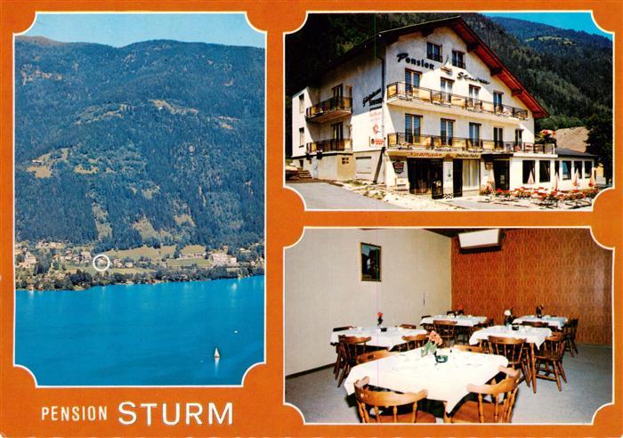 Sattendorf Pension Sturm Gastraum Blick auf den Ossiachersee