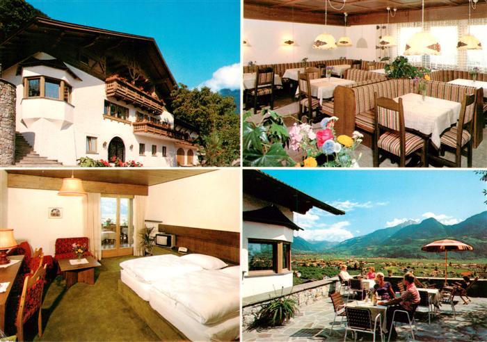 Lana Meran Garni Hotel Katzentalerhof Fremdenzimmer Gastraum Terrasse