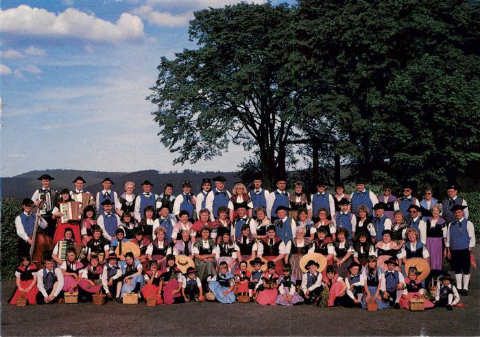 Beerfelden Odenwald Gruppenbild Odenwaelder Volkskunstkreis 1951 vor dem histori