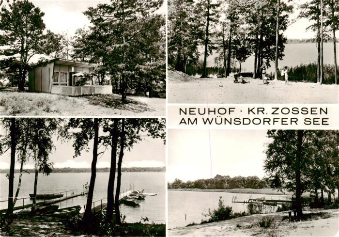 Neuhof Zossen Bungalow Partie am Wuensdorfer See Bootsanleger