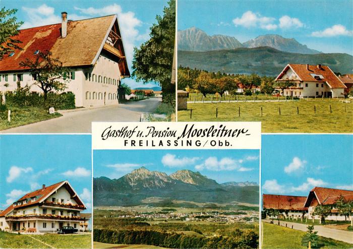 Freilassing Gasthof Pension Moosleitner Landschaftspanorama Alpen