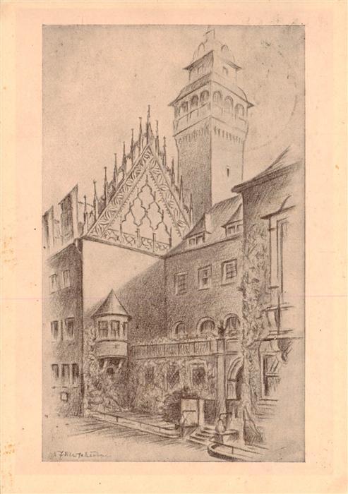 ZEITZ Sachsen-Anhalt Rathaus spaetgotischer Giebel 16. Jhdt. Festpostkarte anlae