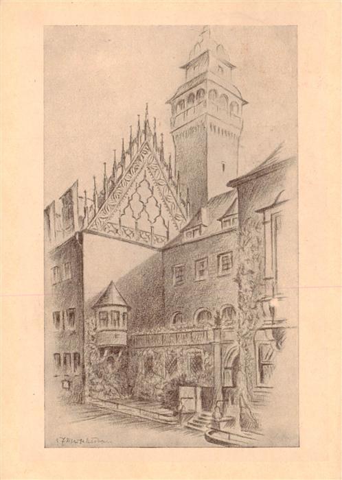 ZEITZ Sachsen-Anhalt Rathaus spaetgotischer Giebel 16. Jhdt. Festpostkarte anlae