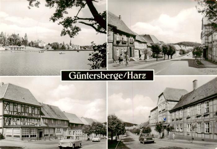 Guentersberge Muehlteich mit Freibad Marktstrasse Jugendherberge Handwerker-Erho