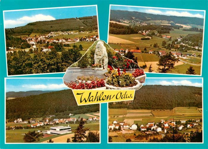 Wahlen Odenwald Panorama Erholungsort Gedenkstein
