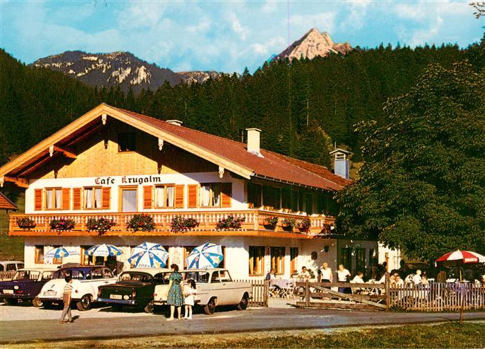 Hammer Fischbachau Cafe Krugalm mit Wendelsteinblick