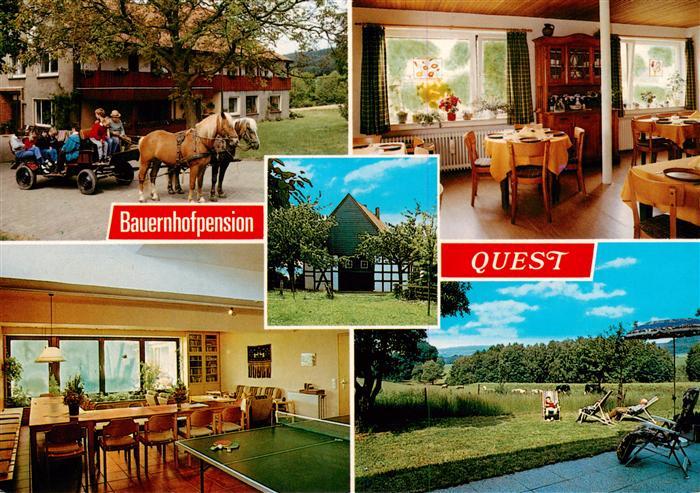 Roedinghausen Bauernhofpension Quest Pferdekutsche Gaststube Tischtennis Liegewi