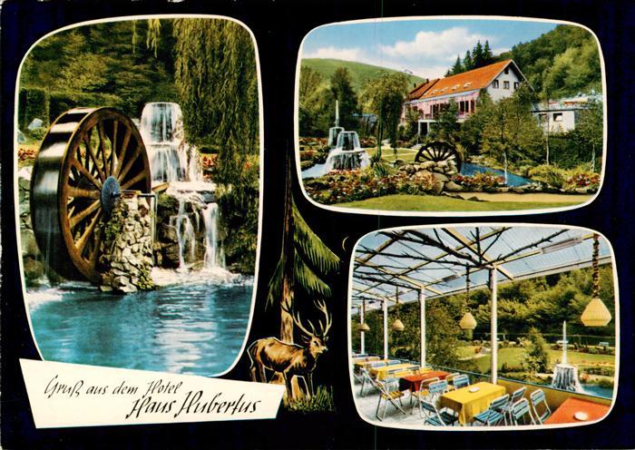 Riedener Muehlen Hotel Haus Hubertus Terrasse Park Muehlrad