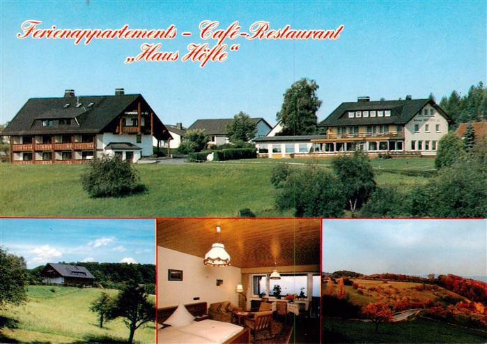 Odenwald Ferienappartements Cafe Restaurant Haus Hoefle im Naturpark Bergstrasse
