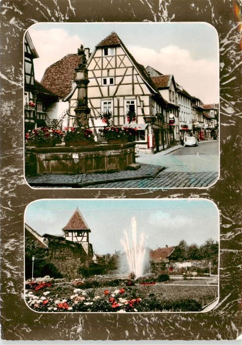 Michelstadt Malerwinkel Stadtgarten Fontaene Brunnen