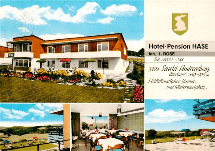 Sankt Andreasberg Harz Hotel Pension Hase Gastraum Terrasse