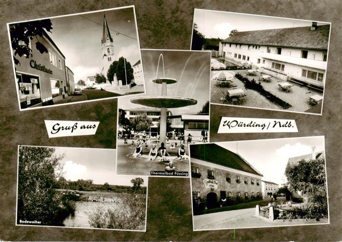 Wuerding Bad Fuessing Kirche Badeweiher Thermalbad Fuessing Gasthof Post