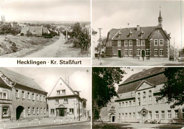 Hecklingen Stassfurt Teilansicht Rathaus Kulturzentrum Stadt Hecklingen Feierabe