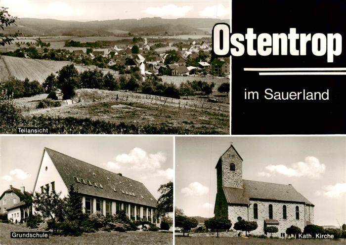Ostentrop Panorama Grundschule Katholische Kirche