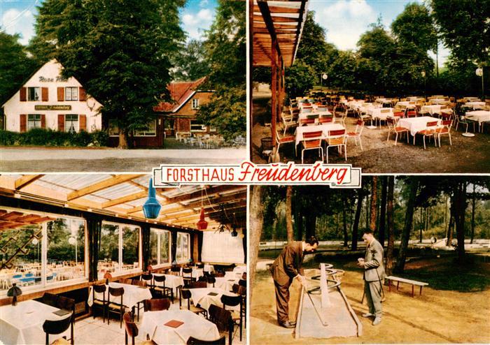 Altschermbeck Forsthaus Freudenberg Gartenterrasse Minigolf