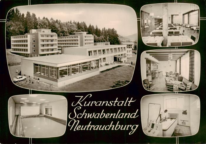 Neutrauchburg Kuranstalt Schwabenland Gastraum Hallenbad Moorbad