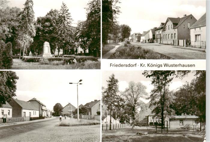 Friedersdorf Koenigs-Wusterhausen Gedenkstaette Strassenpartien