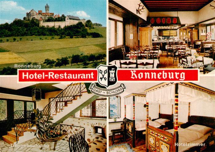 Ronneburg Hessen Hotel Restaurant Ronneburg Restaurant Treppenaufgang Hotelzimme