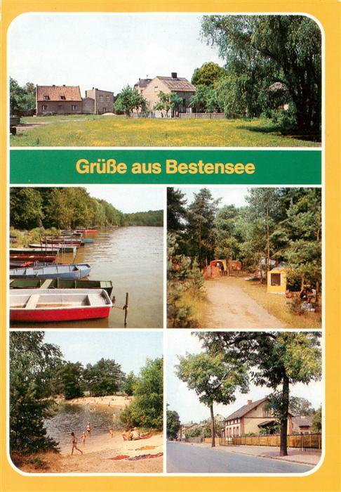 Bestensee Teilansicht Am Paetzer Hintersee Campingplatz am Kiessee Hauptstrasse