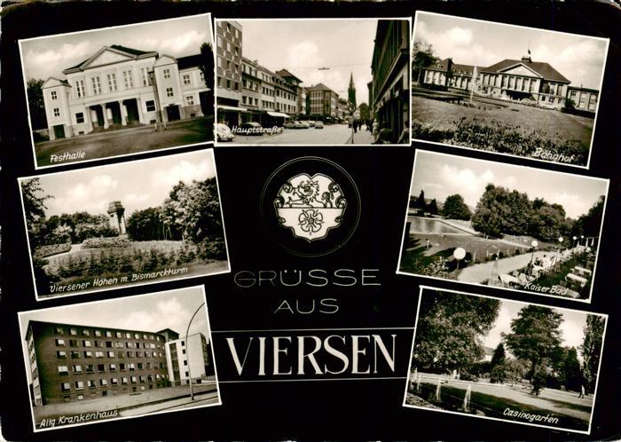 Viersen Festhalle Bismarckturm Hauptstrasse Bahnhof Kaiserbad Allg Krankenhaus C