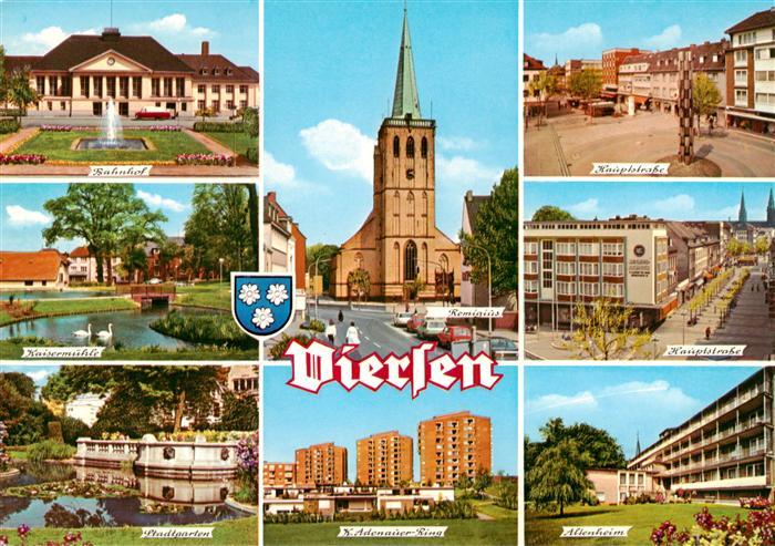 Viersen Bahnhof Kaisermuehle Stadtgarten St Remigius Adenauer Ring Hauptstrasse