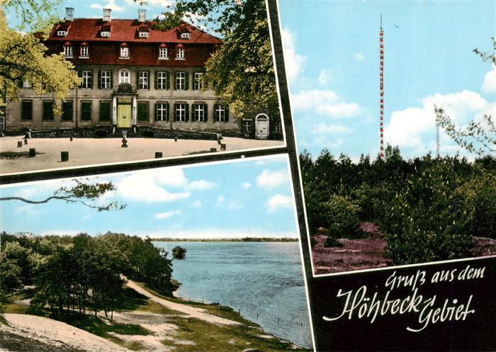 Hoehbeck Elbe Schloss Strandpartie Sendemast