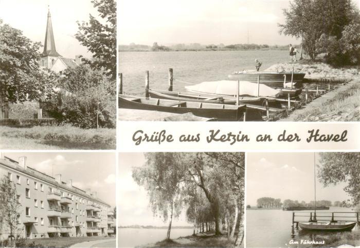 Ketzin Kirche Bootsanlegestelle Kurhaus Am Faehrhaus
