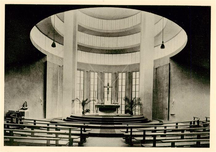 Mainz  Rhein Kirche Heiligkreuz