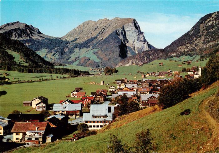 Schoppernau Vorarlberg Panorama mit Kansifluh