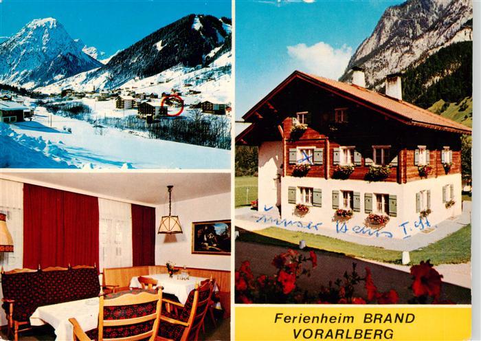 Brand  Vorarlberg AT Panorama Ferienheim Brand Gaststube