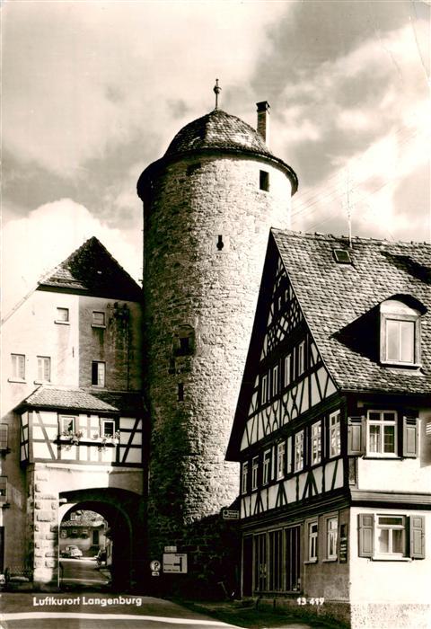 Langenburg Wuerttemberg Stadttor Fachwerkhaeuser