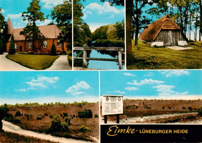 Eimke Lueneburger Heide Kirche Kanal Scheune