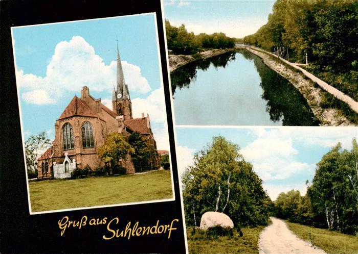 Suhlendorf Kirche Kanal Waldweg