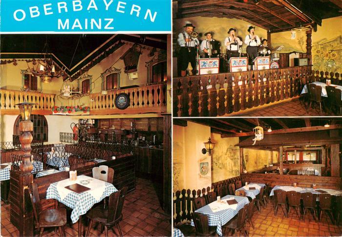 Mainz  Rhein Oberbayern Mainz am Hauptbahnhof Gastraeume Trachtenkapelle