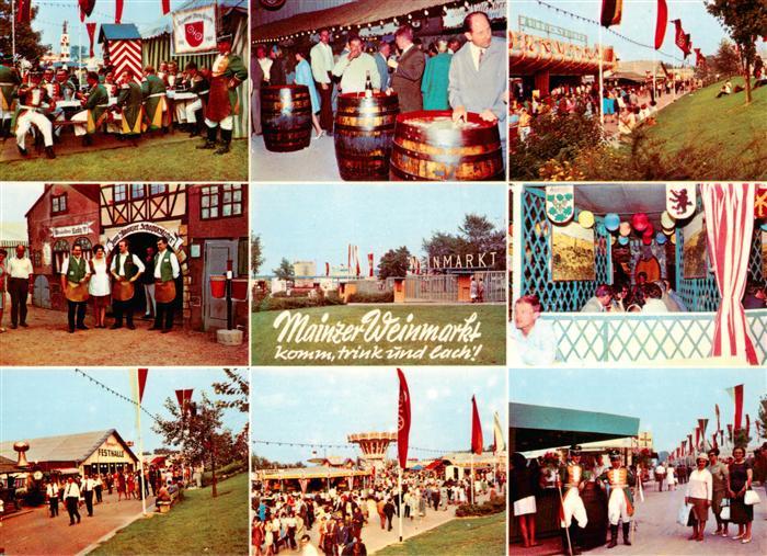 Mainz  Rhein Mainzer Weinmarkt Teilansichten