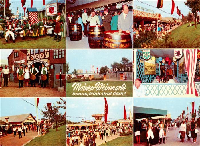 Mainz  Rhein Mainzer Weinmarkt Teilansichten