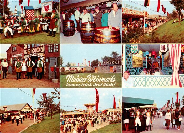 Mainz  Rhein Mainzer Weinmarkt Teilansichten