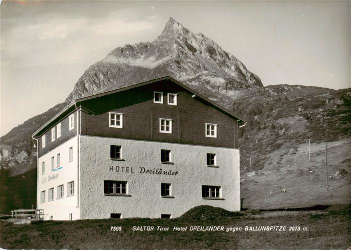 Galtuer Tirol Hotel Dreilaender mit Ballunspitze