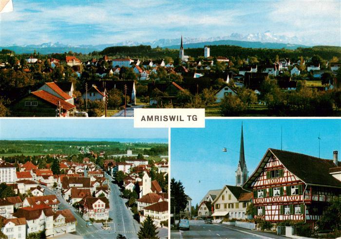 Amriswil Amrisweil TG Panorama Fliegeraufnahme Fachwerkhaus Kirche