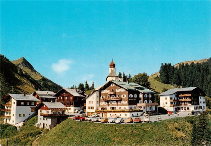 Damuels Vorarlberg AT Gasthof Adler mit Damuelser Horn