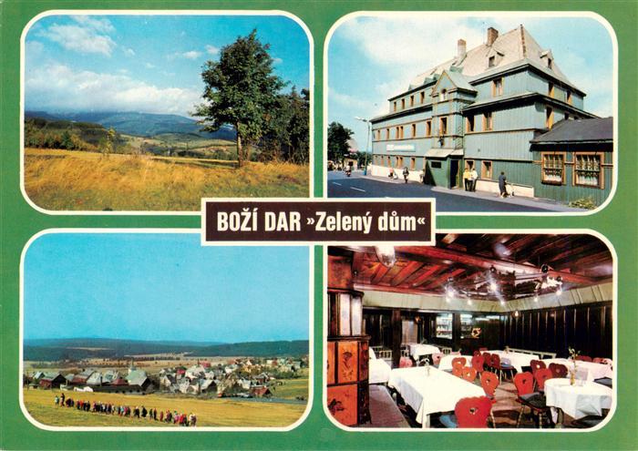 Bozi Dar Gottesgab CZ Hostinec Zeleny dum  se zde pripomina jiz v roce kdy zde n