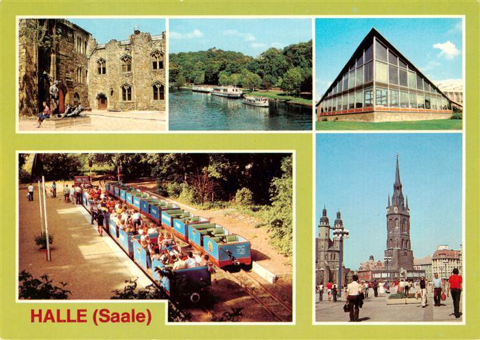 Halle Saale Moritzburg Innenhof Saalepartie Gaststaette Felsenpavillon Pionierei