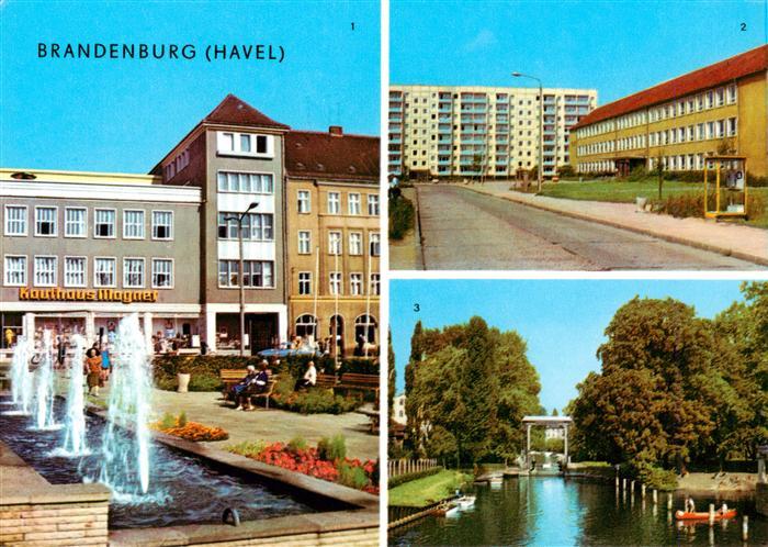 Brandenburg  Havel Kaufhaus Magnet am Molkenmarkt Bertolt Brecht Oberschule Stad