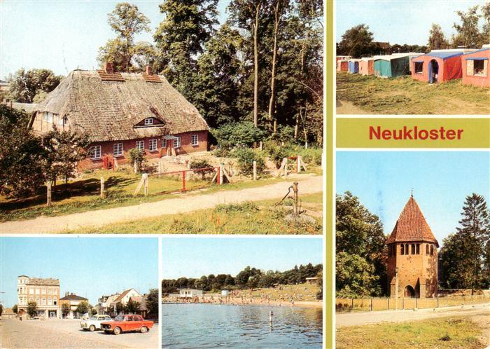 Neukloster Mecklenburg Fischerhaus Campingplatz Markt Am See Glockenturm